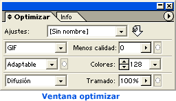 Ventana para optimizar la imagen