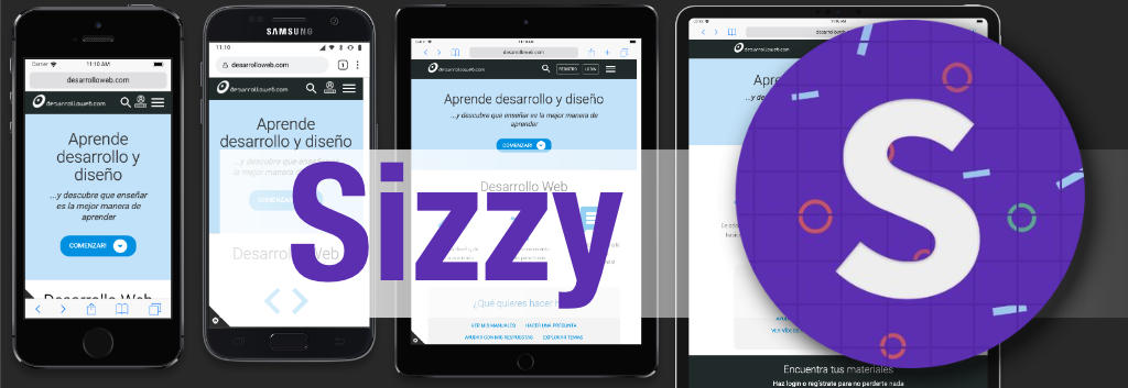 Sizzy, herramienta para el diseño responsive