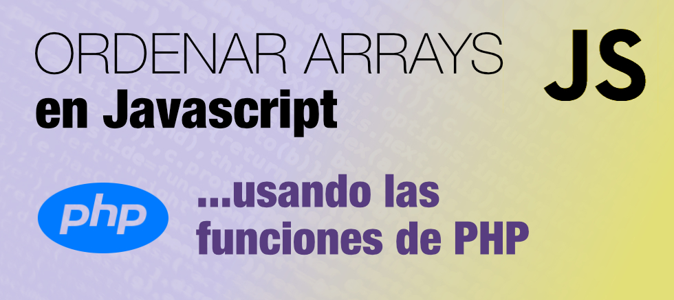 Ordenar arrays Javascript
