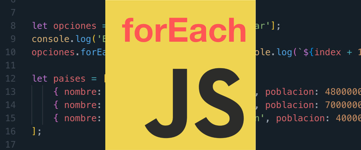 Recorridos forEach sobre Arrays de JavaScript