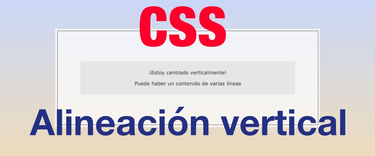 Alineación vertical con CSS