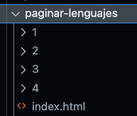 páginas construidas por el SSG Eleventy en el paso de build con esta configuración de paginación del array